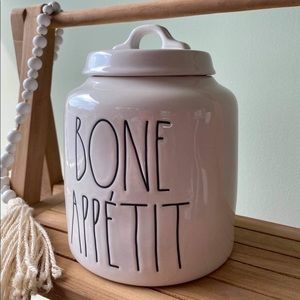 Rae Dunn “Bone Appetit” Dog Canister